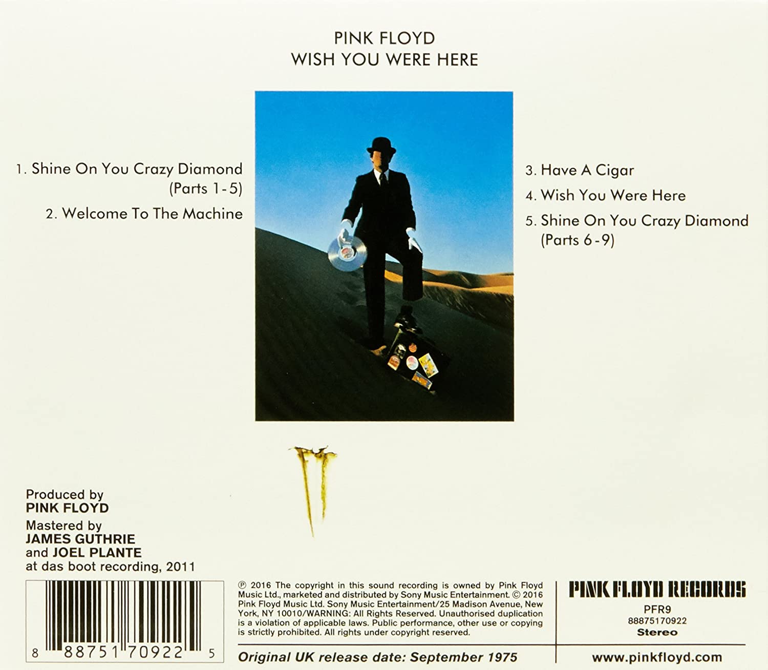 Pink Floyd E A Hist Ria Por Tr S Da Capa De Wish You Were Here