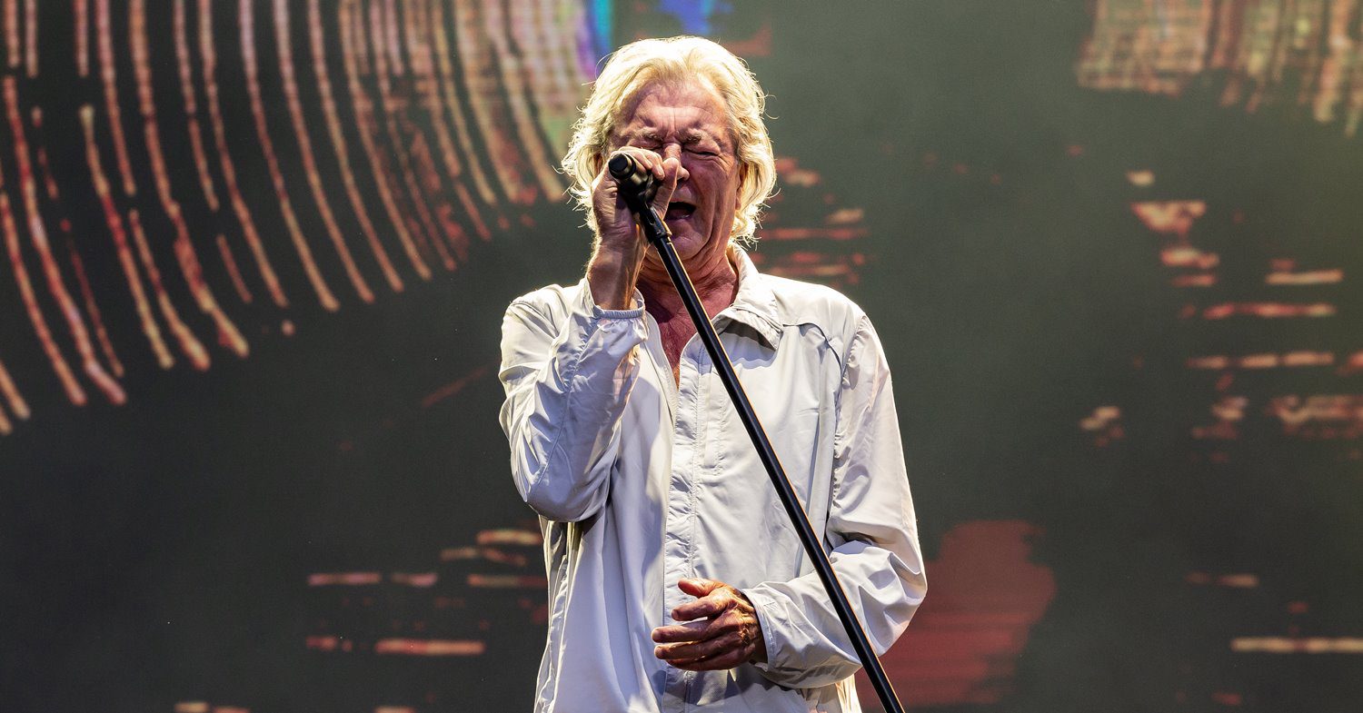 O vocalista Ian Gillan, durante show do Deep Purple no Monsters of Rock Brasil 2023