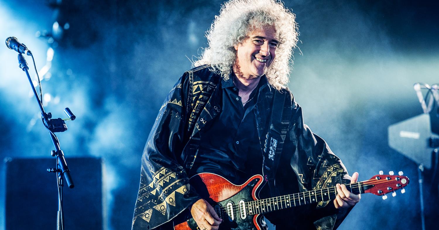 Brian May, guitarrista do Queen, durante show em 2012