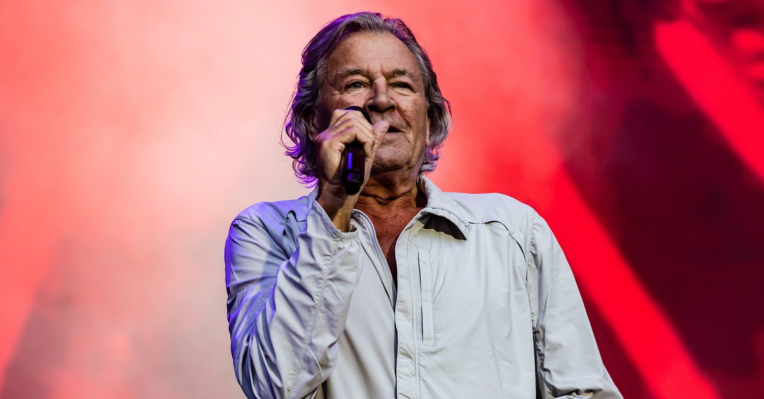 O vocalista Ian Gillan, durante show do Deep Purple no Monsters of Rock Brasil 2023