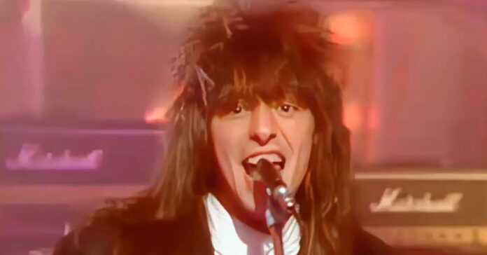 Richie Sambora, guitarrista do Bon Jovi, em 1986