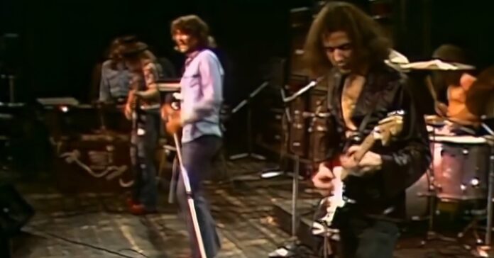 Deep Purple, com Ian Gillan e Ritchie Blackmore, durante show em 1972