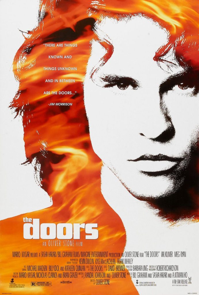 Pôster do filme The Doors, com Val Kilmer, lançado em 1991