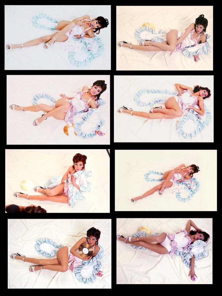 Imagens que não foram aproveitadas da sessão de fotos com Kari-Ann Muller, a modelo que estampa a capa do álbum de estreia do Roxy Music