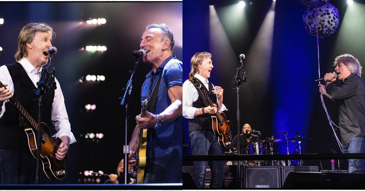 Paul McCartney traz Bruce Springsteen e ganha “parabéns” de Jon Bon Jovi em  show