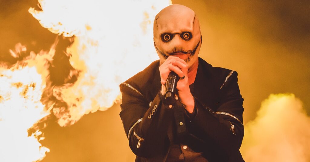 Corey Taylor, vocalista do Slipknot, durante show no Knotfest Brasil 2022