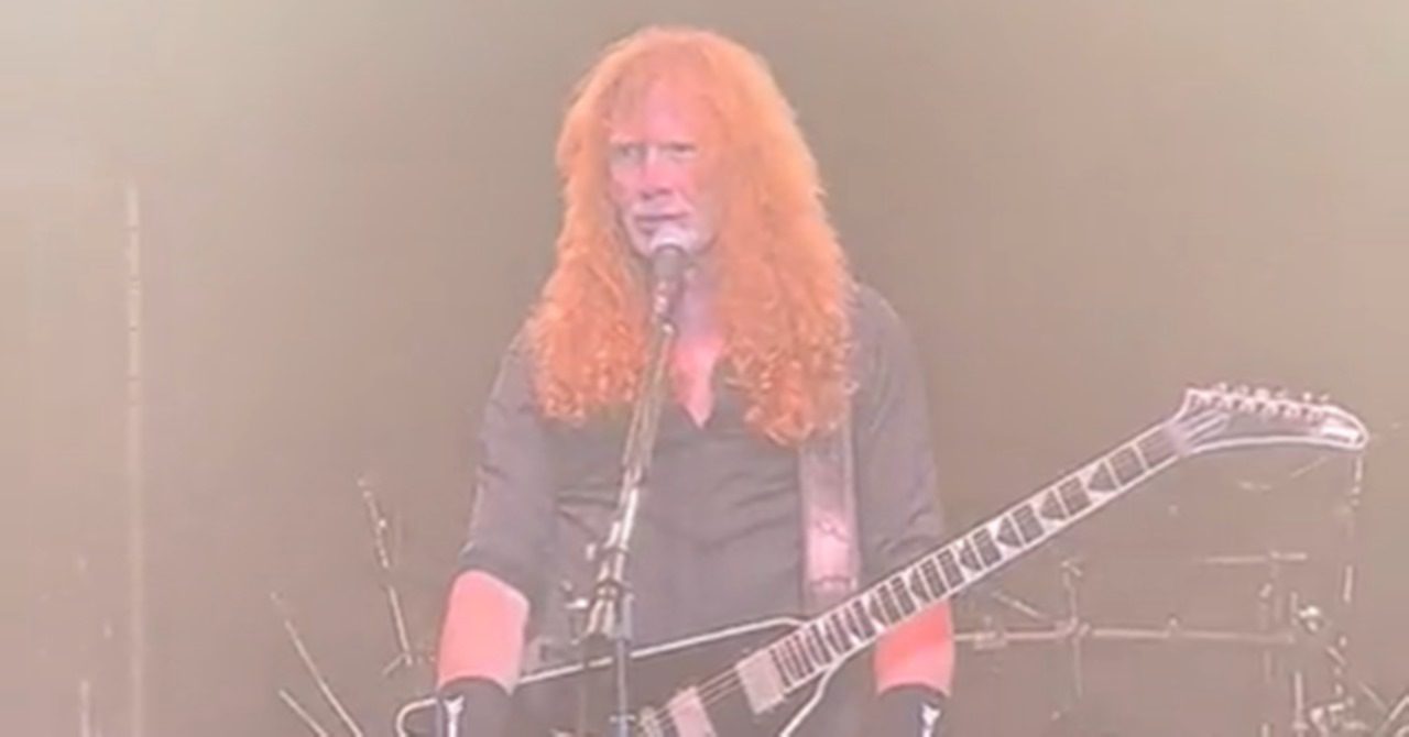 Dave Mustaine se irrita com fãs bêbados em show do Megadeth; veja vídeo