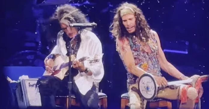 O último show do Aerosmith, realizado em 2023; Steven Tyler lesionou as cordas vocais