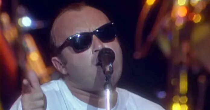 Phil Collins, músico do Genesis e carreira solo, em 1988