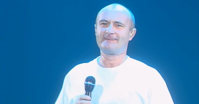 Phil Collins, músico do Genesis e carreira solo, em 1997