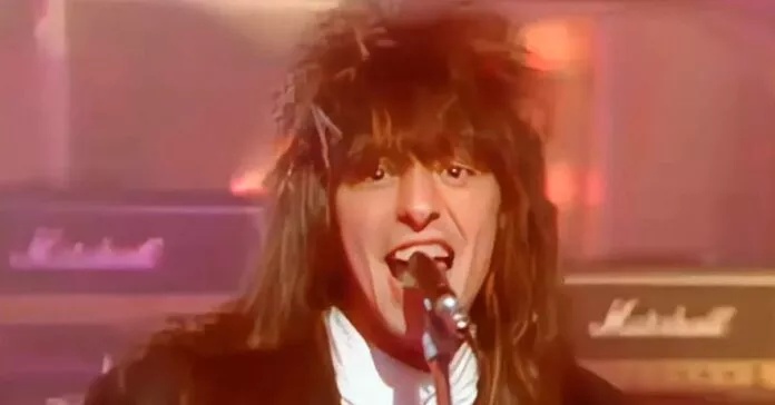 Richie Sambora, guitarrista do Bon Jovi, em 1986